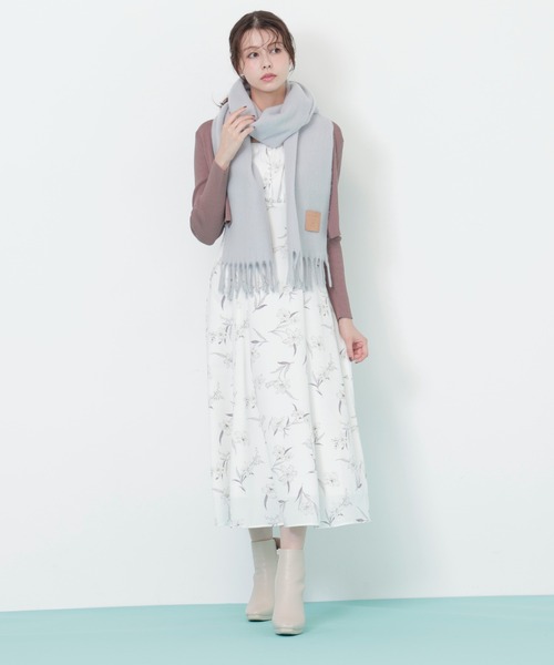 JILL by JILL STUART(ジルバイジルスチュアート)の「◇レザータグループヤーンストール/マフラー ギフト/プレゼント(マフラー・レディース・ベージュ/ホワイト/ピンク/ブルー・FREE)」の10枚目の写真