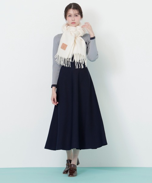 JILL by JILL STUART(ジルバイジルスチュアート)の「◇レザータグループヤーンストール/マフラー ギフト/プレゼント(マフラー・レディース・ベージュ/ホワイト/ピンク/ブルー・FREE)」の9枚目の写真