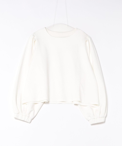 SOTT(ソット)の「【2点set】裾異素材バルーンタンク&ボリューム袖プルオーバー(アンサンブル・レディース・アイボリー/ブラック・FREE)」の5枚目の写真