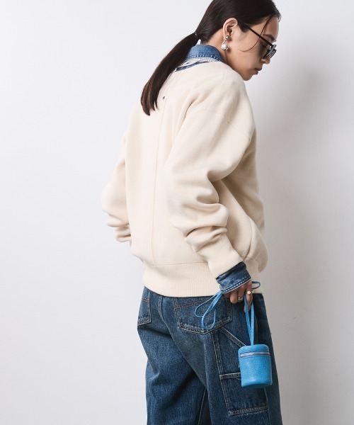 CHIC STYLE（シックスタイル）の「Vネックニットプルオーバー＜大きいサイズ有＞シックスタイル（ニット/セーター・レディース・ブラック/アイボリー/ボルドー/グレー・5L/4L/3L/LL/L/M）」の6枚目の写真