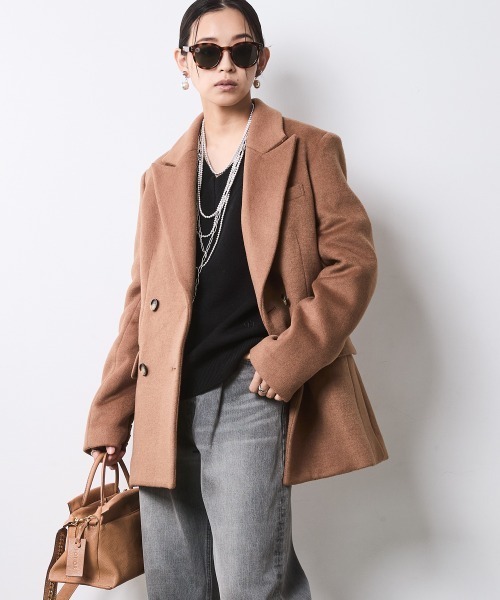 CHIC STYLE（シックスタイル）の「Vネックニットプルオーバー＜大きいサイズ有＞シックスタイル（ニット/セーター・レディース・ブラック/アイボリー/ボルドー/グレー・5L/4L/3L/LL/L/M）」の12枚目の写真