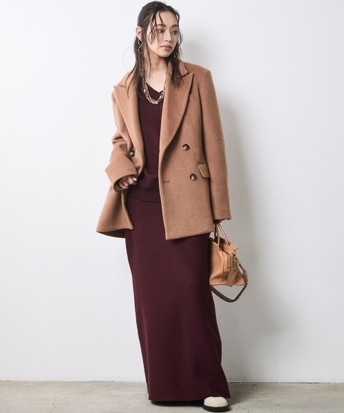 CHIC STYLE（シックスタイル）の「Vネックニットプルオーバー＜大きいサイズ有＞シックスタイル（ニット/セーター・レディース・ブラック/アイボリー/ボルドー/グレー・5L/4L/3L/LL/L/M）」の16枚目の写真