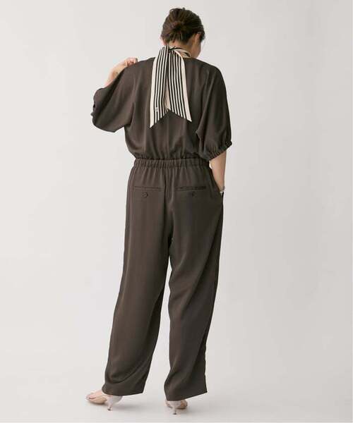 VERMEIL par iena（ヴェルメイユパーイエナ）の「《追加》サテンオールインワン（つなぎ/オールインワン・レディース・ネイビー/カーキ・36/38）」の8枚目の写真