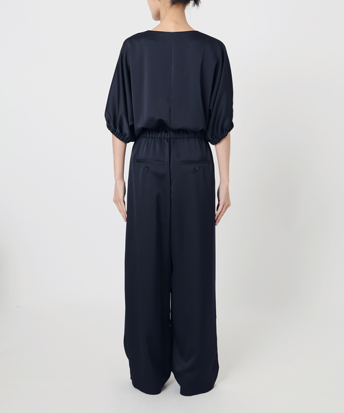 VERMEIL par iena（ヴェルメイユパーイエナ）の「《追加》サテンオールインワン（つなぎ/オールインワン・レディース・ネイビー/カーキ・36/38）」の16枚目の写真