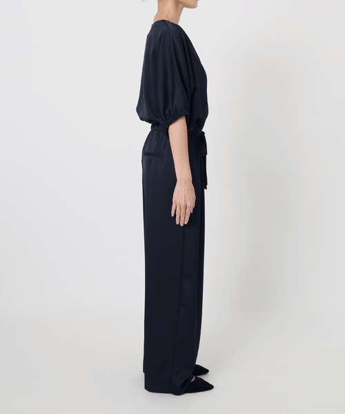 VERMEIL par iena（ヴェルメイユパーイエナ）の「《追加》サテンオールインワン（つなぎ/オールインワン・レディース・ネイビー/カーキ・36/38）」の17枚目の写真