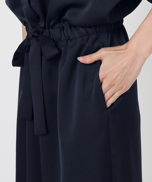 VERMEIL par iena（ヴェルメイユパーイエナ）の「《追加》サテンオールインワン（つなぎ/オールインワン・レディース・ネイビー/カーキ・36/38）」の19枚目の写真