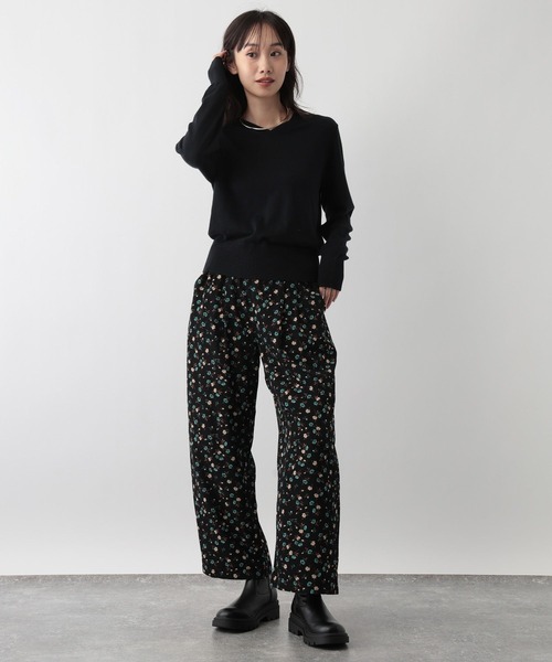 FOUND GOOD（ファウンドグッド）の「メンカシミヤVネックニット（ニット/セーター・レディース・レッド系8/ベージュ/グレー系2/ブラック・L/M）」の6枚目の写真