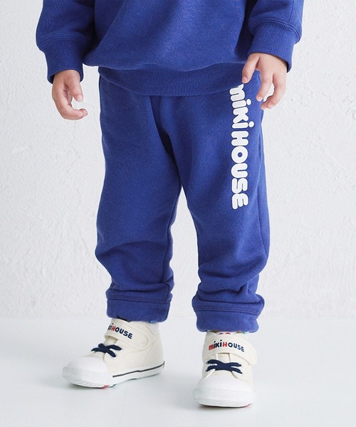 MIKI HOUSE(ミキハウス)の「【WEB限定】ロゴパンツ(その他パンツ・キッズ・ベージュ/ロイヤルブルー/ラベンダー/ブラック・80cm/90cm/100cm/110cm/120cm/130cm)」の1枚目の写真