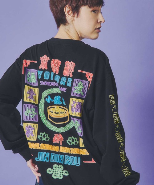 JACKROSE(ジャックローズ)の「YOIDORE ジンディンロウ コラボ ロン TEE(Tシャツ/カットソー・メンズ・ブラック/ホワイト・M/L/XL)」の2枚目の写真