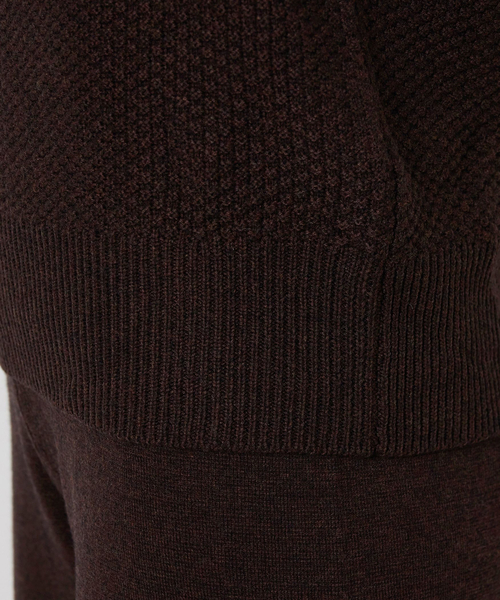 NARACAMICIE(ナラカミーチェ)の「【NARACAMICIE】【セットアップ対応】鹿の子ニットベスト(ニット/セーター・レディース・ブラウン/ブラック・M)」の12枚目の写真