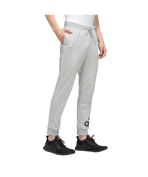 adidas(アディダス)の「アディダス adidas エッセンシャルズ フレンチテリー テーパード カフ ロゴパンツ(スウェットパンツ・メンズ・グレー/ブラック・S/M/L/LL/3L)」の5枚目の写真
