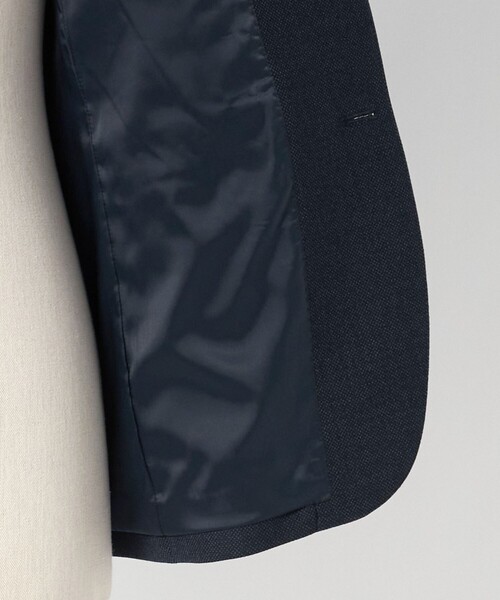 green label relaxing(グリーンレーベルリラクシング)の「A+ TWPU バーズアイ 2B スリム ジャケット -ウォッシャブル・ストレッチ-(テーラードジャケット・メンズ・ダークブラウン/ネイビー/ダークグレー・M/XXL/L/S/XL)」の16枚目の写真