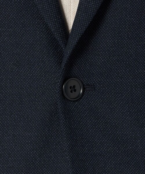 green label relaxing(グリーンレーベルリラクシング)の「A+ TWPU バーズアイ 2B スリム ジャケット -ウォッシャブル・ストレッチ-(テーラードジャケット・メンズ・ダークブラウン/ネイビー/ダークグレー・M/XXL/L/S/XL)」の17枚目の写真
