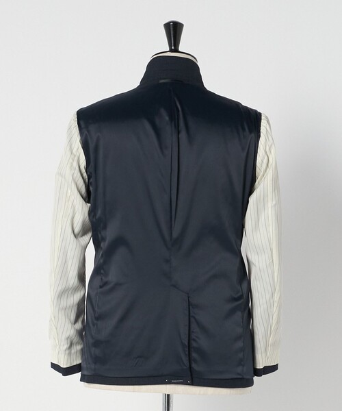 green label relaxing(グリーンレーベルリラクシング)の「A+ TWPU バーズアイ 2B スリム ジャケット -ウォッシャブル・ストレッチ-(テーラードジャケット・メンズ・ダークブラウン/ネイビー/ダークグレー・M/XXL/L/S/XL)」の20枚目の写真