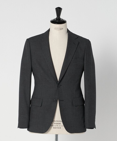 green label relaxing(グリーンレーベルリラクシング)の「A+ TWPU バーズアイ 2B スリム ジャケット -ウォッシャブル・ストレッチ-(テーラードジャケット・メンズ・ダークブラウン/ネイビー/ダークグレー・M/XXL/L/S/XL)」の21枚目の写真