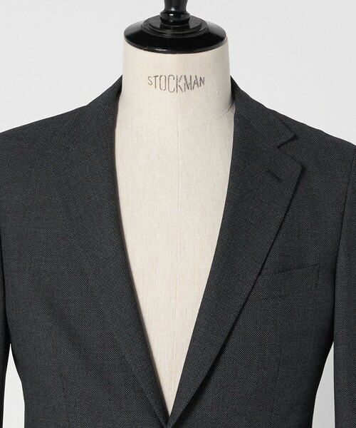 green label relaxing(グリーンレーベルリラクシング)の「A+ TWPU バーズアイ 2B スリム ジャケット -ウォッシャブル・ストレッチ-(テーラードジャケット・メンズ・ダークブラウン/ネイビー/ダークグレー・M/XXL/L/S/XL)」の11枚目の写真