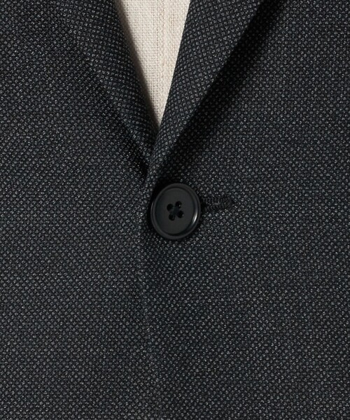 green label relaxing(グリーンレーベルリラクシング)の「A+ TWPU バーズアイ 2B スリム ジャケット -ウォッシャブル・ストレッチ-(テーラードジャケット・メンズ・ダークブラウン/ネイビー/ダークグレー・M/XXL/L/S/XL)」の13枚目の写真
