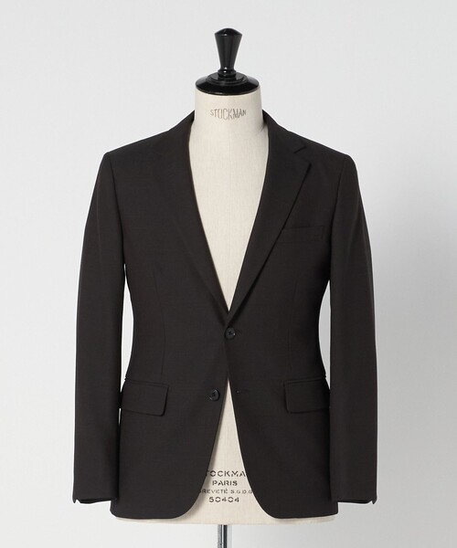 green label relaxing(グリーンレーベルリラクシング)の「A+ TWPU バーズアイ 2B スリム ジャケット -ウォッシャブル・ストレッチ-(テーラードジャケット・メンズ・ダークブラウン/ネイビー/ダークグレー・M/XXL/L/S/XL)」の14枚目の写真