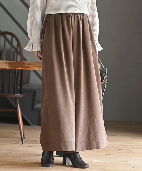 rps（アールピーエス）の「ピーチワッシャーガウチョパンツ（その他パンツ・レディース・チャコールグレー/ブラック/ブラウン・フリー）」の3枚目の写真