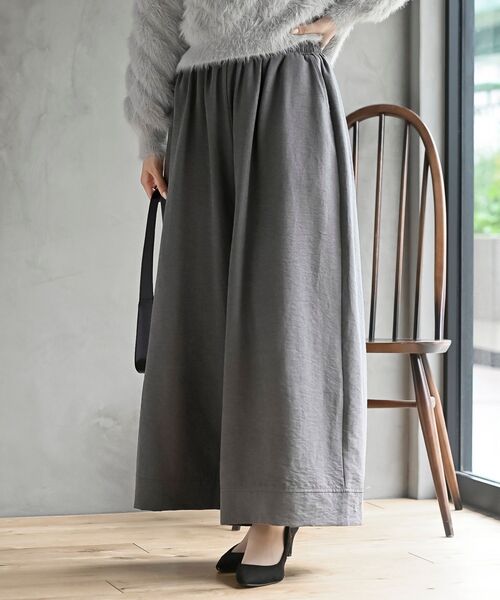 rps（アールピーエス）の「ピーチワッシャーガウチョパンツ（その他パンツ・レディース・チャコールグレー/ブラック/ブラウン・フリー）」の2枚目の写真