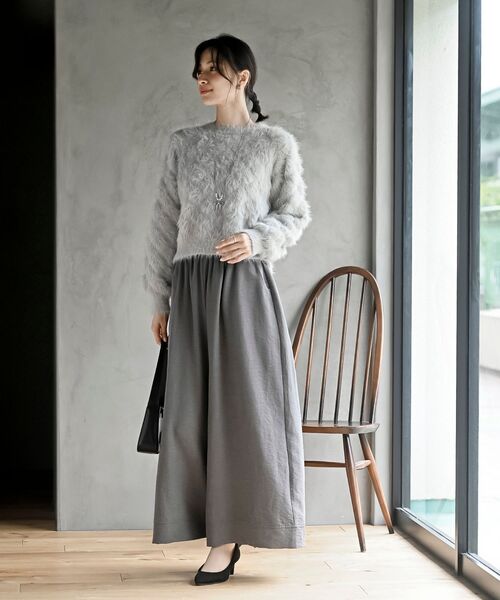 rps（アールピーエス）の「ピーチワッシャーガウチョパンツ（その他パンツ・レディース・チャコールグレー/ブラック/ブラウン・フリー）」の4枚目の写真