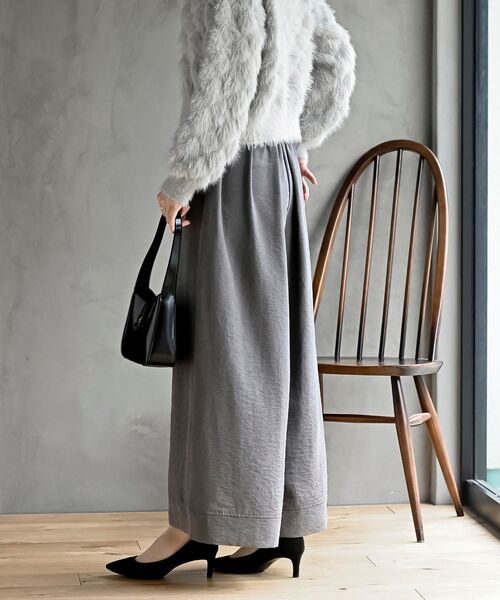 rps（アールピーエス）の「ピーチワッシャーガウチョパンツ（その他パンツ・レディース・チャコールグレー/ブラック/ブラウン・フリー）」の5枚目の写真