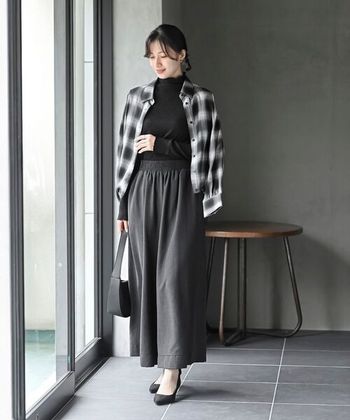 rps（アールピーエス）の「ピーチワッシャーガウチョパンツ（その他パンツ・レディース・チャコールグレー/ブラック/ブラウン・フリー）」の12枚目の写真