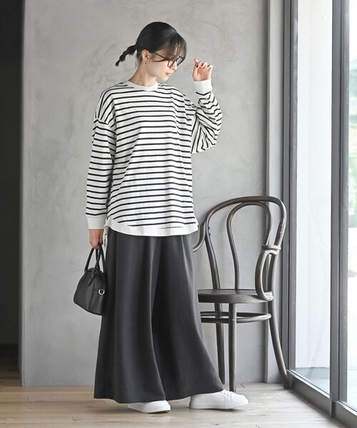 rps（アールピーエス）の「ピーチワッシャーガウチョパンツ（その他パンツ・レディース・チャコールグレー/ブラック/ブラウン・フリー）」の20枚目の写真