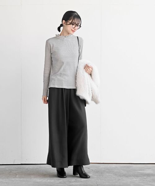 rps（アールピーエス）の「ピーチワッシャーガウチョパンツ（その他パンツ・レディース・チャコールグレー/ブラック/ブラウン・フリー）」の21枚目の写真