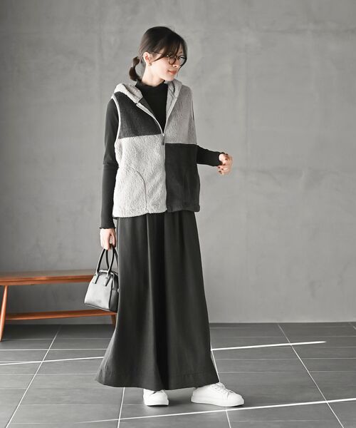 rps（アールピーエス）の「ピーチワッシャーガウチョパンツ（その他パンツ・レディース・チャコールグレー/ブラック/ブラウン・フリー）」の22枚目の写真