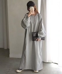 HUG.U | ＜選べる着丈＞ 大人スウェットワンピ(ワンピース)