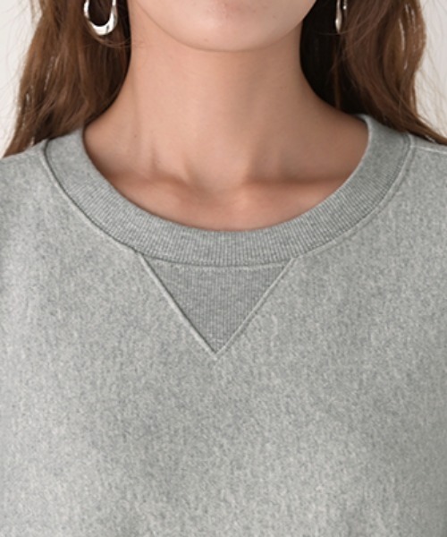 HUG.U（ハグユー）の「＜選べる着丈＞ 大人スウェットワンピ（ワンピース・レディース・ベージュ/ダークグレー/ライトグレー/ブラック/ライトブルー・レギュラー丈/トール丈）」の20枚目の写真