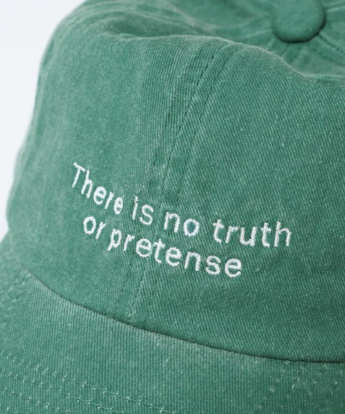 RAGEBLUE（レイジブルー）の「PIGMENT DYE MESSAGE CAP / ピグメントメッセージキャップ（キャップ・メンズ・ブラック/グリーン/イエロー・FREE）」の12枚目の写真