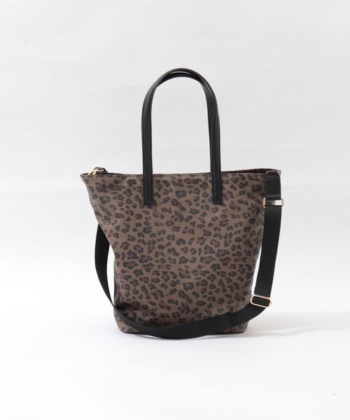 NOLLEY’S（ノーリーズ）の「レオパード柄縦長トートバッグ（ショルダーバッグ・レディース・レオパード・FREE）」の6枚目の写真
