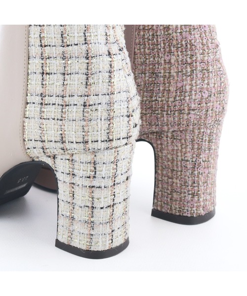 byあしながおじさん（バイアシナガオジサン）の「2WAYバックリボンブーツ　8700193（ブーツ・レディース・ブラック/アイボリー/ピンク・22.5cm/23cm/23.5cm/24cm/24.5cm）」の15枚目の写真