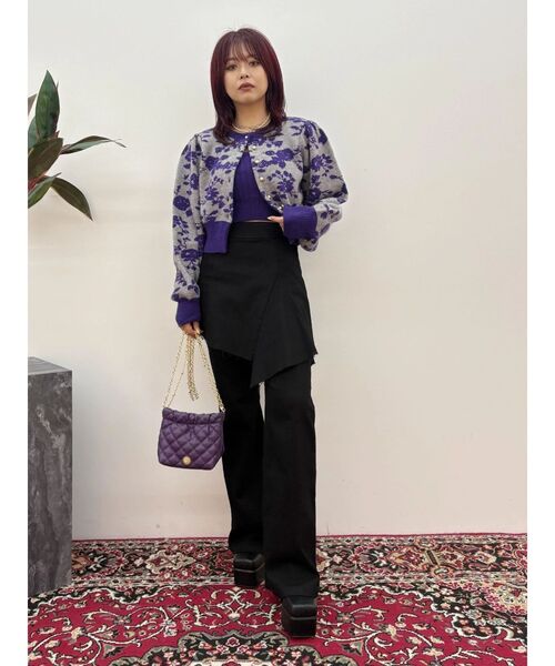 EVRIS（エヴリス）の「レイヤードフレアパンツ（その他パンツ・レディース・ブラック/カーキ・SMALL/MEDIUM）」の20枚目の写真