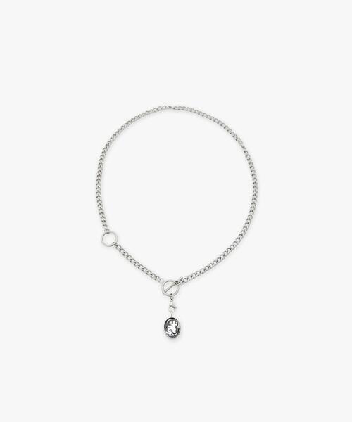 agnes b.(アニエスベー)の「メンズ スチール ネックレス ”Lezard”(ネックレス・メンズ・シルバー・FREE)」の1枚目の写真