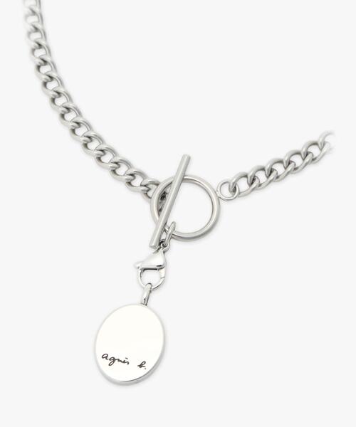 agnes b.(アニエスベー)の「メンズ スチール ネックレス ”Lezard”(ネックレス・メンズ・シルバー・FREE)」の4枚目の写真
