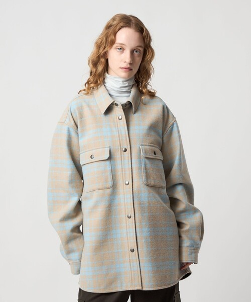 roku 6 ロク　W/C チェック ジャケット　36 6 (ROKU) - roku 6 ロク チェックテーラードジャケット 36の通販 by