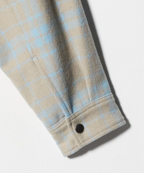 6（ロク）の「＜6(ROKU)＞チェック CPO ジャケット（その他アウター・レディース・ベージュ・36/38）」の6枚目の写真