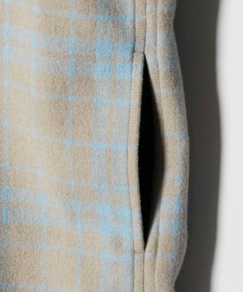 6（ロク）の「＜6(ROKU)＞チェック CPO ジャケット（その他アウター・レディース・ベージュ・36/38）」の8枚目の写真