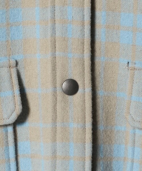 6（ロク）の「＜6(ROKU)＞チェック CPO ジャケット（その他アウター・レディース・ベージュ・36/38）」の10枚目の写真