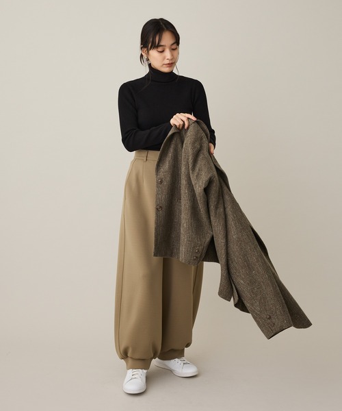 CRAFT STANDARD BOUTIQUE（クラフトスタンダードブティック）の「ツイードジャケット（テーラードジャケット・レディース・チャコールグレー/ダークブラウン・FREE）」の13枚目の写真