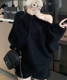 フェイクファーディティール ニットセットアップ