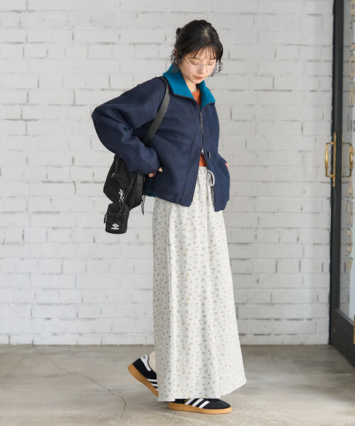 セール】フラワープリント スウェットスカート <セットアップ対応