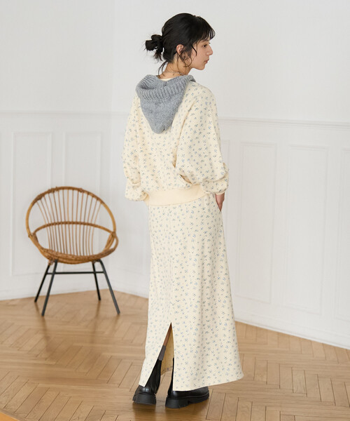 FREAK'S STORE(フリークスストア)の「フラワープリント スウェットスカート <セットアップ対応>限定展開(スカート・レディース・オフホワイト/ライトグレー・フリ-)」の15枚目の写真