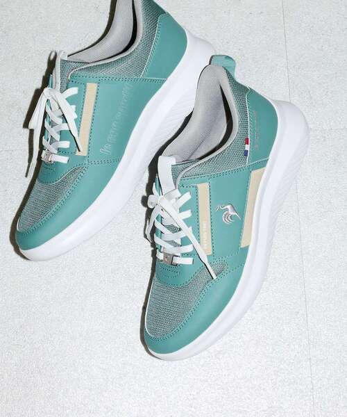 le coq sportif(ルコックスポルティフ)の「■別注 le coq LCS マルヌ(スニーカー・レディース・グリーン・24.5cm/23.5cm)」の10枚目の写真