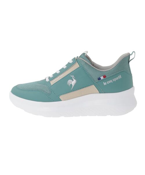 le coq sportif(ルコックスポルティフ)の「■別注 le coq LCS マルヌ(スニーカー・レディース・グリーン・24.5cm/23.5cm)」の4枚目の写真