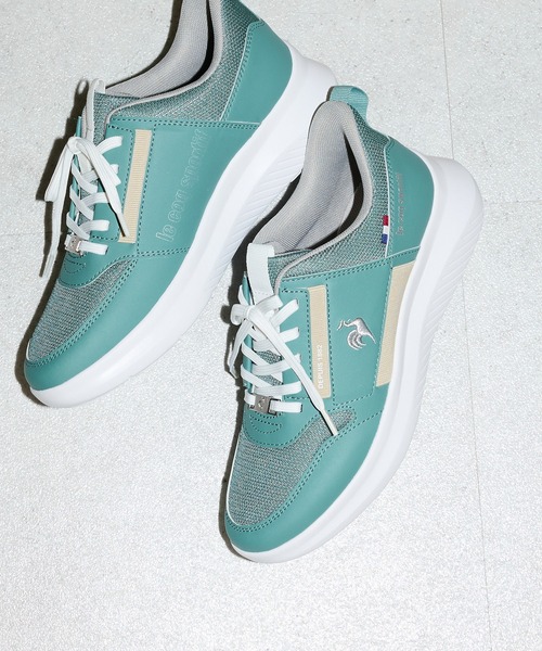 le coq sportif(ルコックスポルティフ)の「■別注 le coq LCS マルヌ(スニーカー・レディース・グリーン・24.5cm/23.5cm)」の2枚目の写真