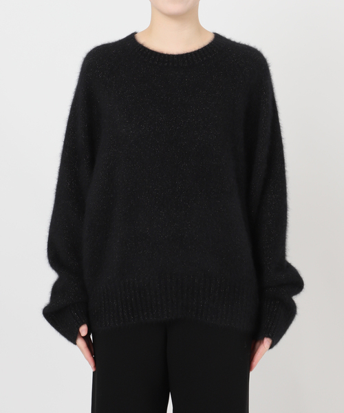 フォックスブレンドラメクルーネックプルオーバー（ニット/セーター